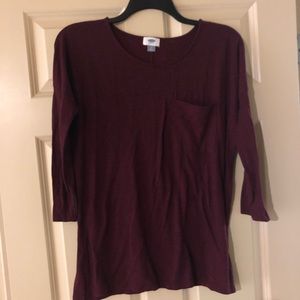 Old Navy dark burgundy sweater